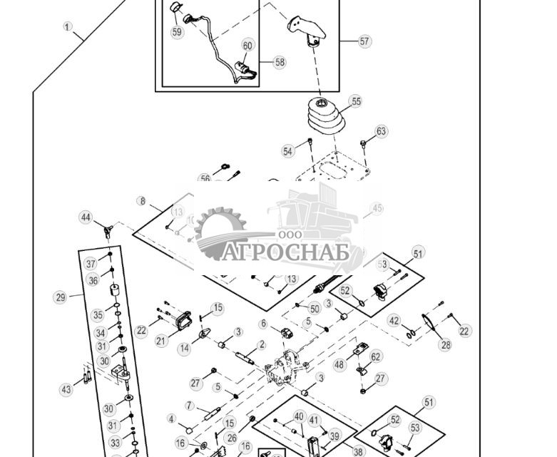 Трансмиссия, рычаг гидростатического управления ( - 219962) - ST840165 41.jpg